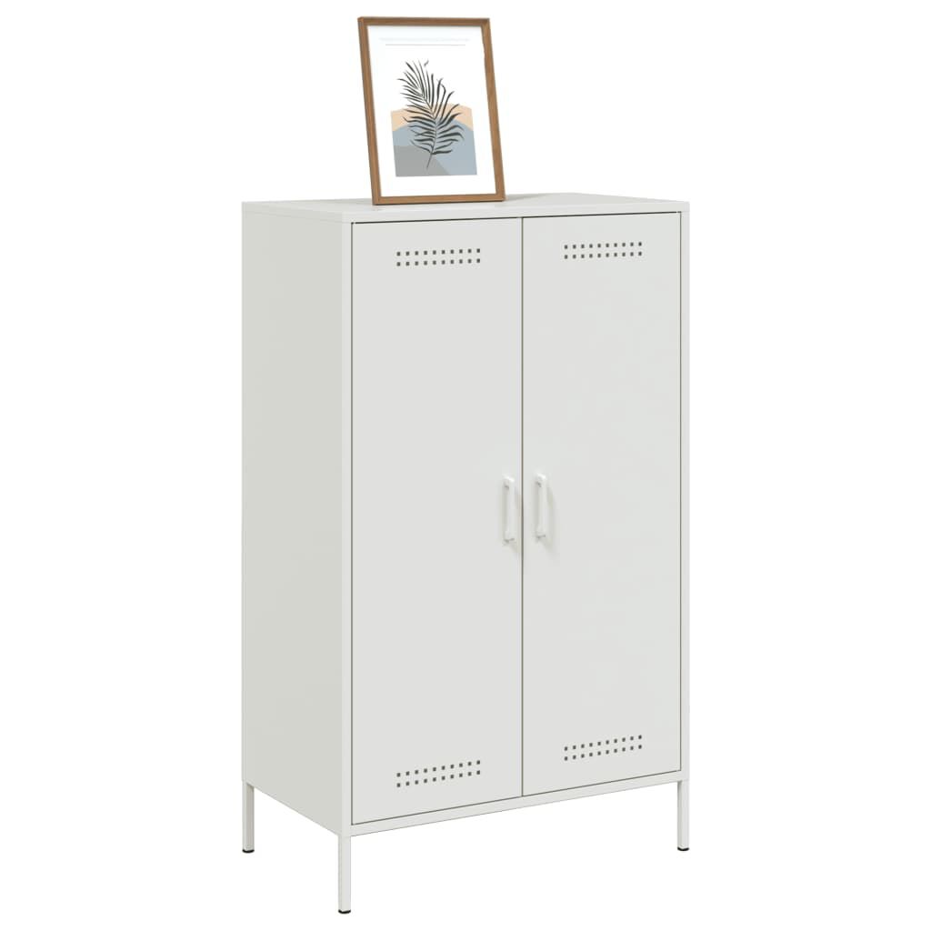 vidaXL Ντουλάπι Λευκό 68x39x113 εκ. από Ατσάλι