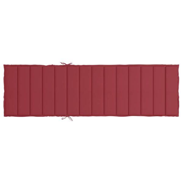 vidaXL Μαξιλάρι Ξαπλώστρας Μπορντό 200 x 50 x 3 εκ. από Ύφασμα Oxford