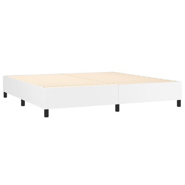 vidaXL &Kappa;&rho;&epsilon;&beta;ά&tau;&iota; Boxspring &mu;&epsilon; &Sigma;&tau;&rho;ώ&mu;&alpha; &Lambda;&epsilon;&upsilon;&kappa;ό 200x200 &epsilon;&kappa;. &Sigma;&upsilon;&nu;&theta;&epsilon;&tau;&iota;&kappa;ό &Delta;έ&rho;&mu;&alpha;