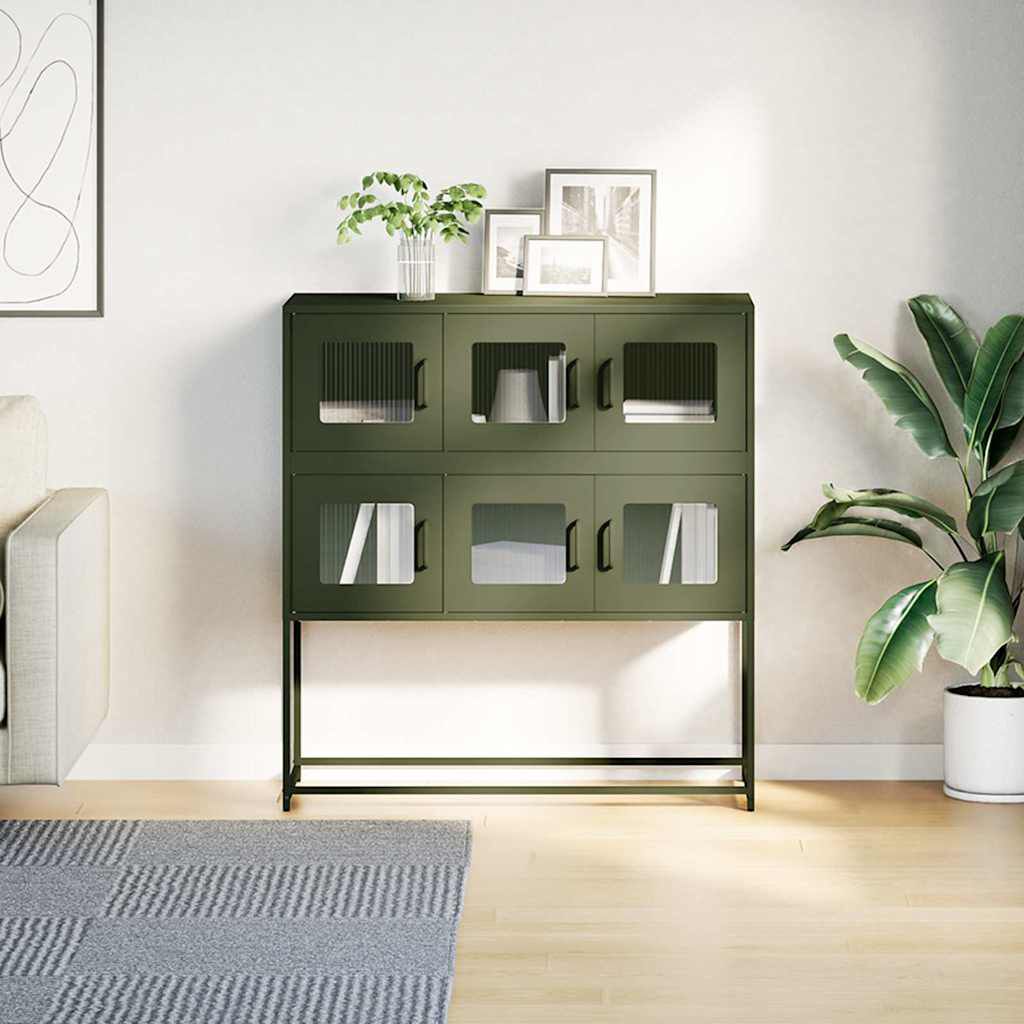 vidaXL Ντουλάπι Λαδί 100,5x39x107 εκ. από Χάλυβα Ψυχρής Έλασης