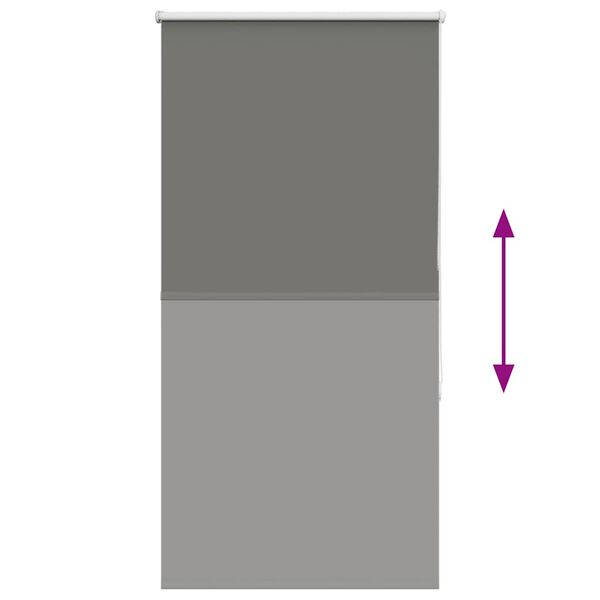 vidaXL Ρολέρ Μπλακάουτ γκρί 75x150 cm Πλάτος υφάσματος 70,7 cm
