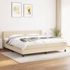 vidaXL &Kappa;&rho;&epsilon;&beta;ά&tau;&iota; Boxspring &mu;&epsilon; &Sigma;&tau;&rho;ώ&mu;&alpha; &Kappa;&rho;&epsilon;&mu; 200x200 &epsilon;&kappa;. &Upsilon;&phi;&alpha;&sigma;&mu;ά&tau;&iota;&nu;&omicron;