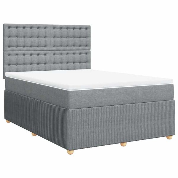vidaXL &Kappa;&rho;&epsilon;&beta;ά&tau;&iota; Boxspring &mu;&epsilon; &Sigma;&tau;&rho;ώ&mu;&alpha; &Alpha;&nu;. &Pi;&rho;ά&sigma;&iota;&nu;&omicron; 160x200&epsilon;&kappa; &Upsilon;&phi;&alpha;&sigma;&mu;ά&tau;&iota;&nu;&omicron;