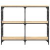 vidaXL Τραπέζι Κονσόλα Sonoma Δρυς 100 x 28 x 80,5 εκ. Επεξεργ. Ξύλο