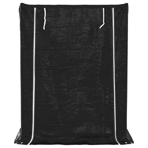 vidaxL Ράφι για καυσόξυλα με κάλυμμα βροχής 150x80x200 εκ.