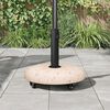 vidaXL Βάση ομπρέλας Κίτρινο και Μαύρο 45 x 45 x 40 cm