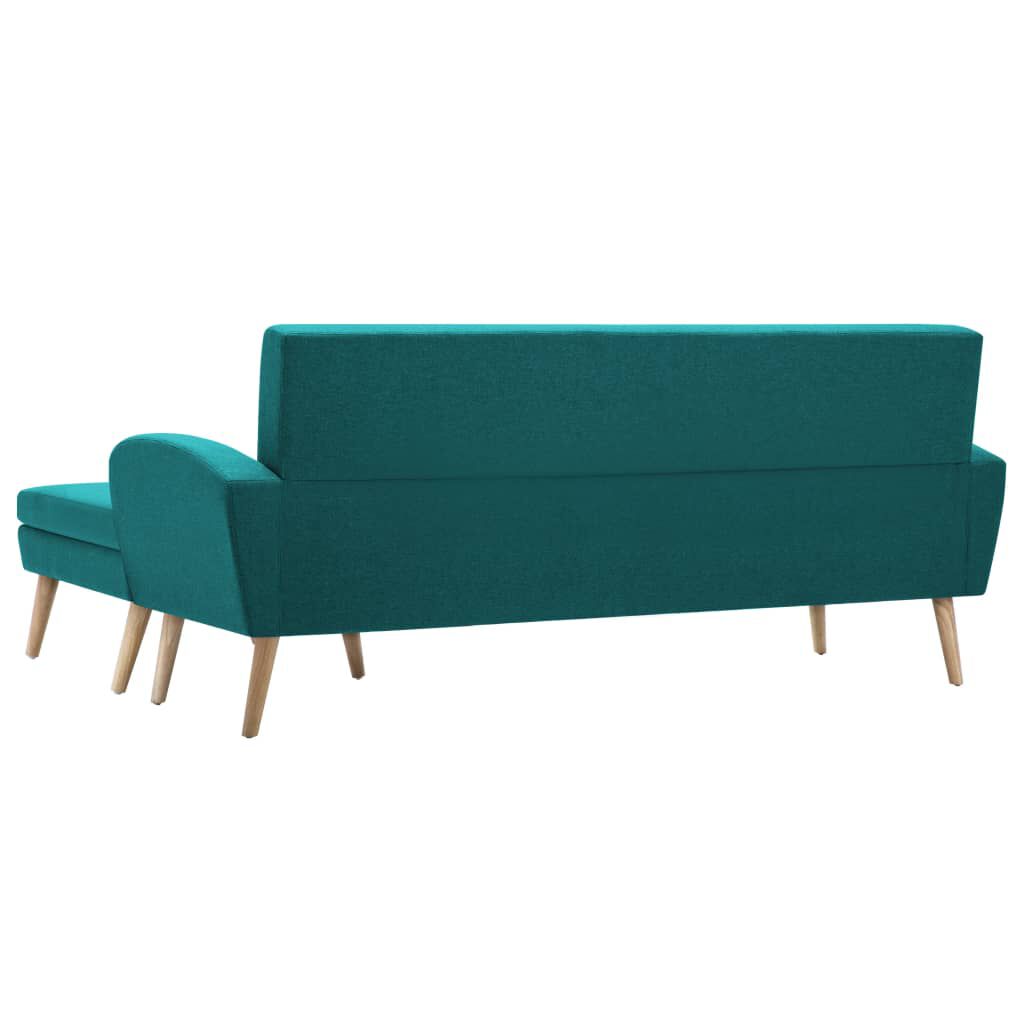 vidaXL Καναπές Γωνιακός Πράσινος 186 x 136 x 79 εκ. Υφασμάτινος