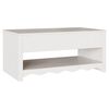 vidaXL Τραπεζάκι σαλονιού με συρτάρι Drammen Λευκό 99 x 55 x 45 εκ.