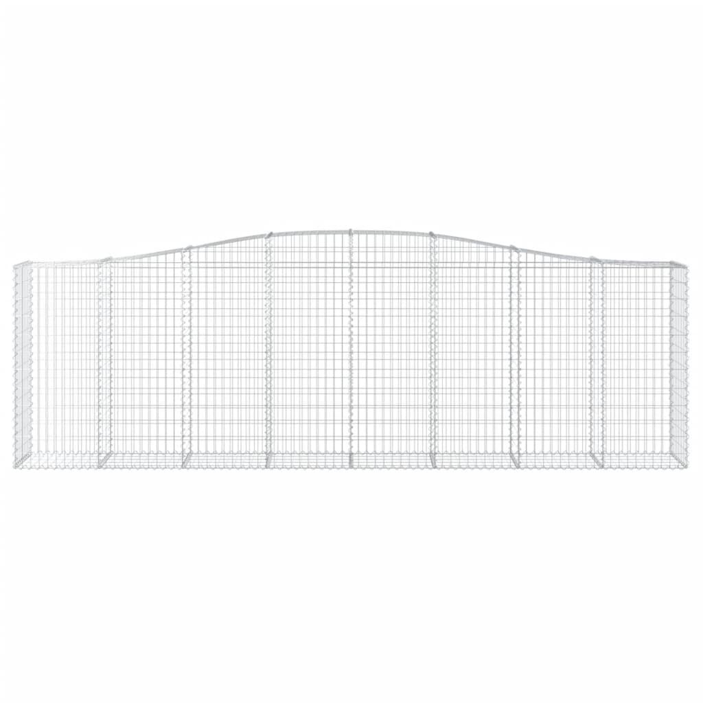 vidaXL Συρματοκιβώτια Τοξωτά 5 τεμ. 400x50x120/140 εκ. Γαλβαν. Ατσάλι
