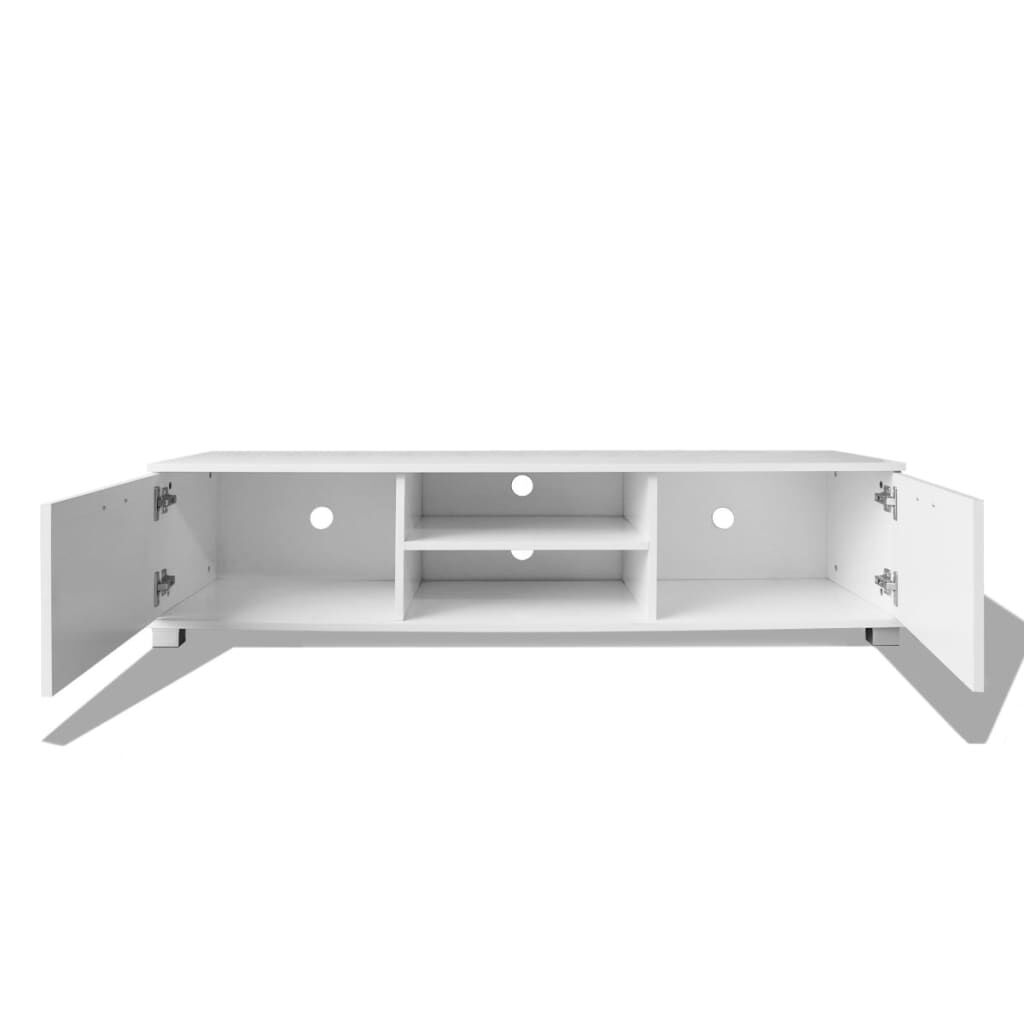 vidaXL Έπιπλο Τηλεόρασης Γυαλιστερό Λευκό 140 x 40,5 x 35 εκ.