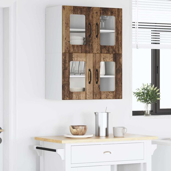 vidaXL &Nu;&tau;&omicron;&upsilon;&lambda;ά&pi;&alpha; &Kappa;&omicron;&upsilon;&zeta;ί&nu;&alpha;&sigmaf; &mu;&epsilon; &rho;ά&phi;&iota; 2 pcs &Pi;&alpha;&lambda;&iota;ό &xi;ύ&lambda;&omicron; 60 x 31 x 40 &epsilon;&kappa;