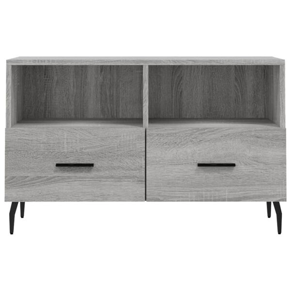 vidaXL Έπιπλο Τηλεόρασης Γκρι Sonoma 80x36x50 εκ. από Επεξεργ. Ξύλο
