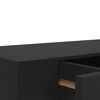 vidaXL Ράφι Τοίχου με Συρτάρι Μαύρο 48 x 25 x 8 εκ. από MDF