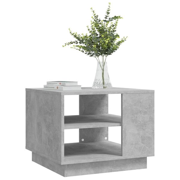 vidaXL Τραπεζάκι Σαλονιού Γκρι Σκυρ. 55x55x43 εκ. Επεξεργασμένο Ξύλο