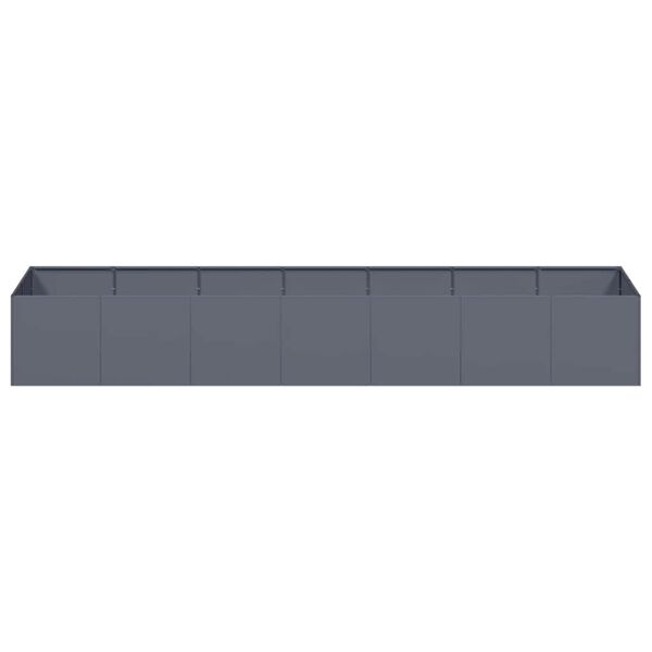 vidaXL Ζαρντινιέρα Ανθρακί 280x80x40 εκ. από Χάλυβα