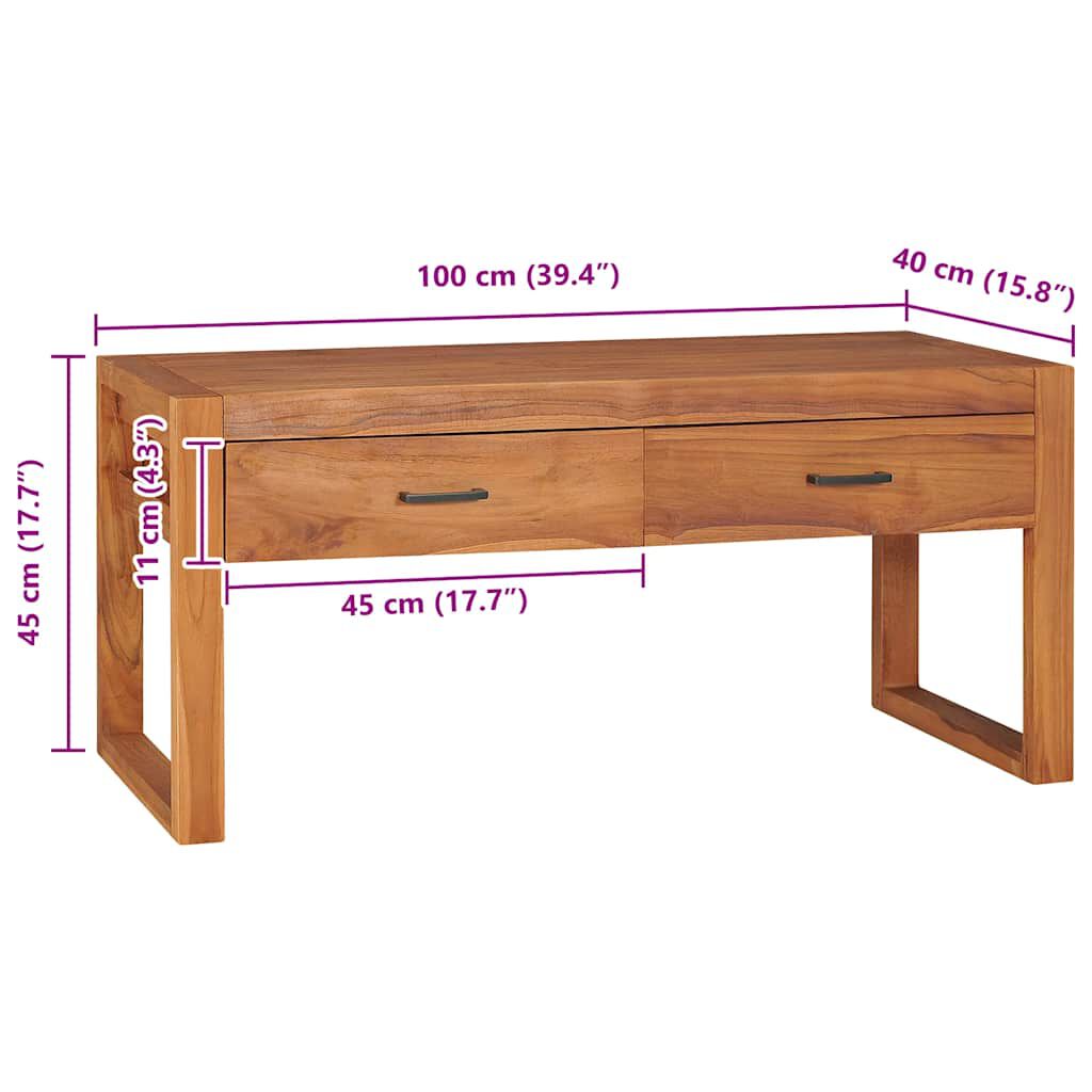 vidaXL Έπιπλο Τηλεόρασης 100 x 40 x 45 εκ. από Ανακυκλωμένο Ξύλο Teak