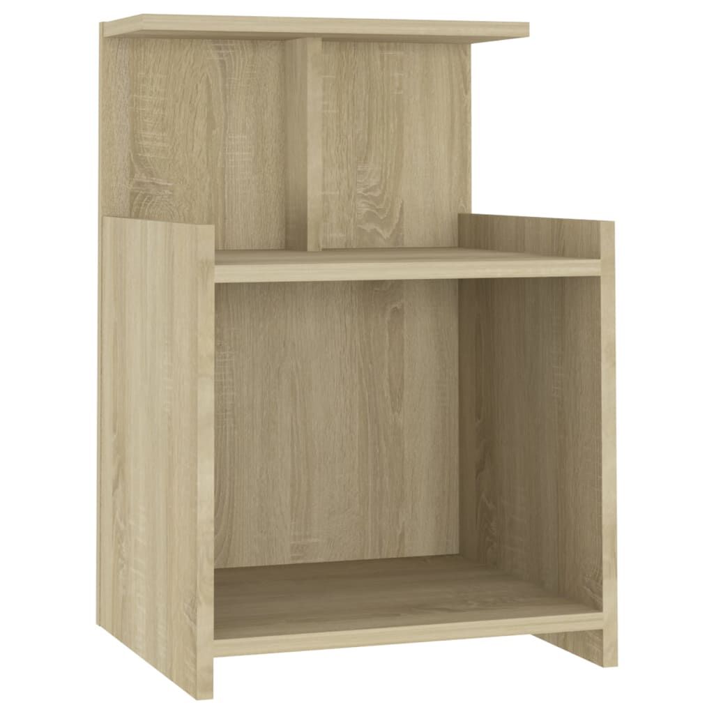 vidaXL Κομοδίνα 2 τεμ. Sonoma Δρυς 40 x 35 x 60 εκ. από Επεξ. Ξύλο