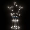 vidaXL Χριστουγεννιάτικο Δέντρο Κώνος 310 LED Ψυχρό Λευκό 100x300 εκ.