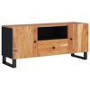 vidaXL Έπιπλο Τηλεόρασης 105x33,5x46 εκ Μασίφ Ξύλο Ακακίας & Επ. Ξύλο