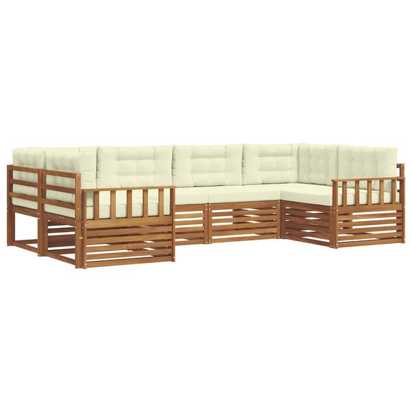 vidaXL &Sigma;&epsilon;&iota;&rho;ά &Kappa;&alpha;&nu;&alpha;&pi;έ &Epsilon;&xi;&omega;&tau;&epsilon;&rho;&iota;&kappa;&omicron;ύ &mu;&epsilon; &mu;&alpha;&xi;&iota;&lambda;ά&rho;&iota; 6 pcs &Phi;&upsilon;&sigma;&iota;&kappa;ό &kappa;&alpha;&iota; &Kappa;&rho;έ&mu;&alpha;