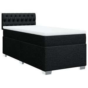 vidaXL &Kappa;&rho;&epsilon;&beta;ά&tau;&iota; Boxspring &mu;&epsilon; &Sigma;&tau;&rho;ώ&mu;&alpha; &Mu;&alpha;ύ&rho;&omicron; 100 x 200 &epsilon;&kappa;. &Upsilon;&phi;&alpha;&sigma;&mu;ά&tau;&iota;&nu;&omicron;