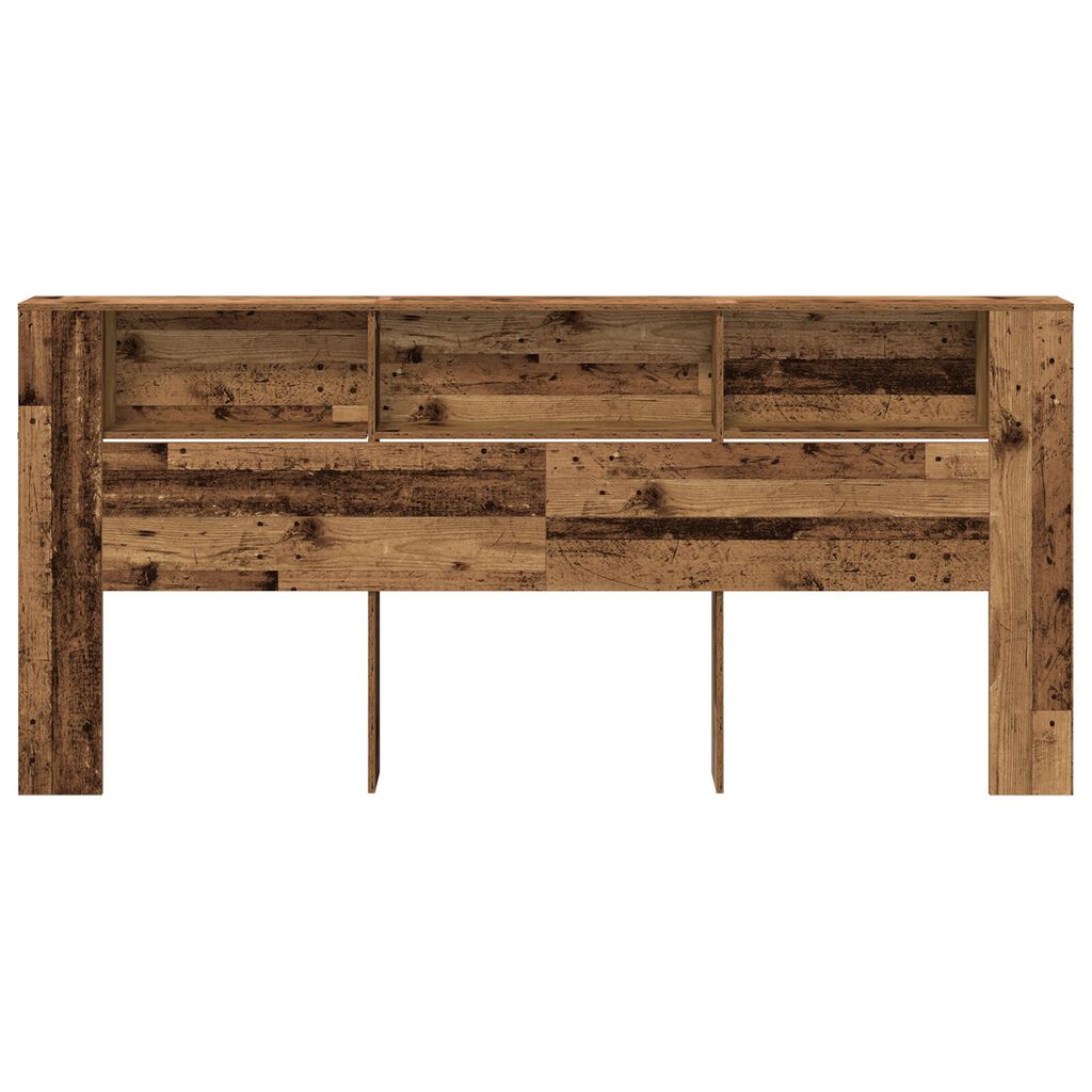 vidaXL Κεφαλάρι Ντουλάπα Παλιού Ξύλου 220x18,5x104,5 εκ