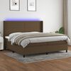 vidaXL &Kappa;&rho;&epsilon;&beta;ά&tau;&iota; Boxspring &mu;&epsilon; &Sigma;&tau;&rho;ώ&mu;&alpha; & LED &Sigma;&kappa;.&Kappa;&alpha;&phi;έ 200x200&epsilon;&kappa;. &Upsilon;&phi;&alpha;&sigma;&mu;ά&tau;&iota;&nu;&omicron;