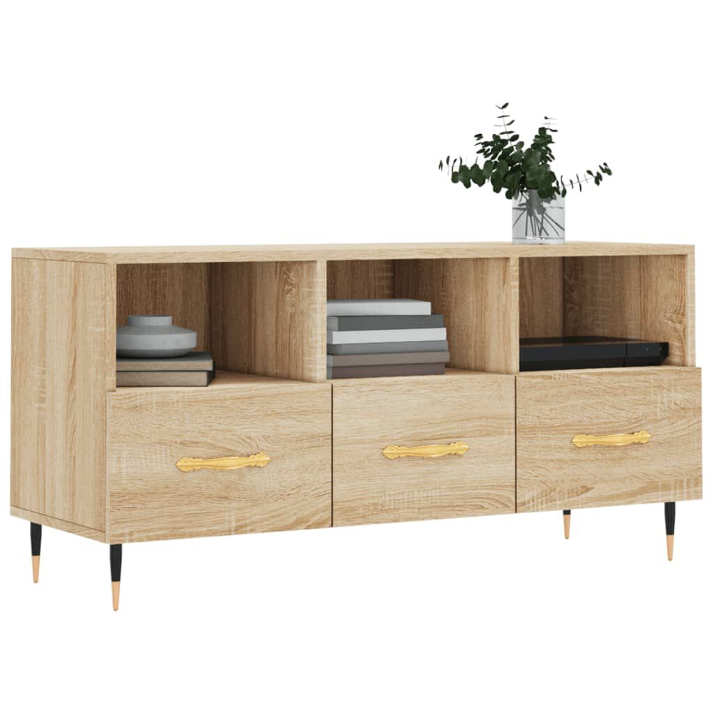 vidaXL Έπιπλο Τηλεόρασης Sonoma Δρυς 102 x 36 x 50 εκ. Επεξεργ. Ξύλο