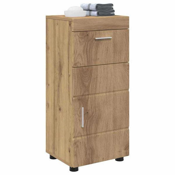 vidaXL Ντουλάπι Μπάνιου με αποθήκευση artisan δρυς 37 x 31.5 x 82 εκ