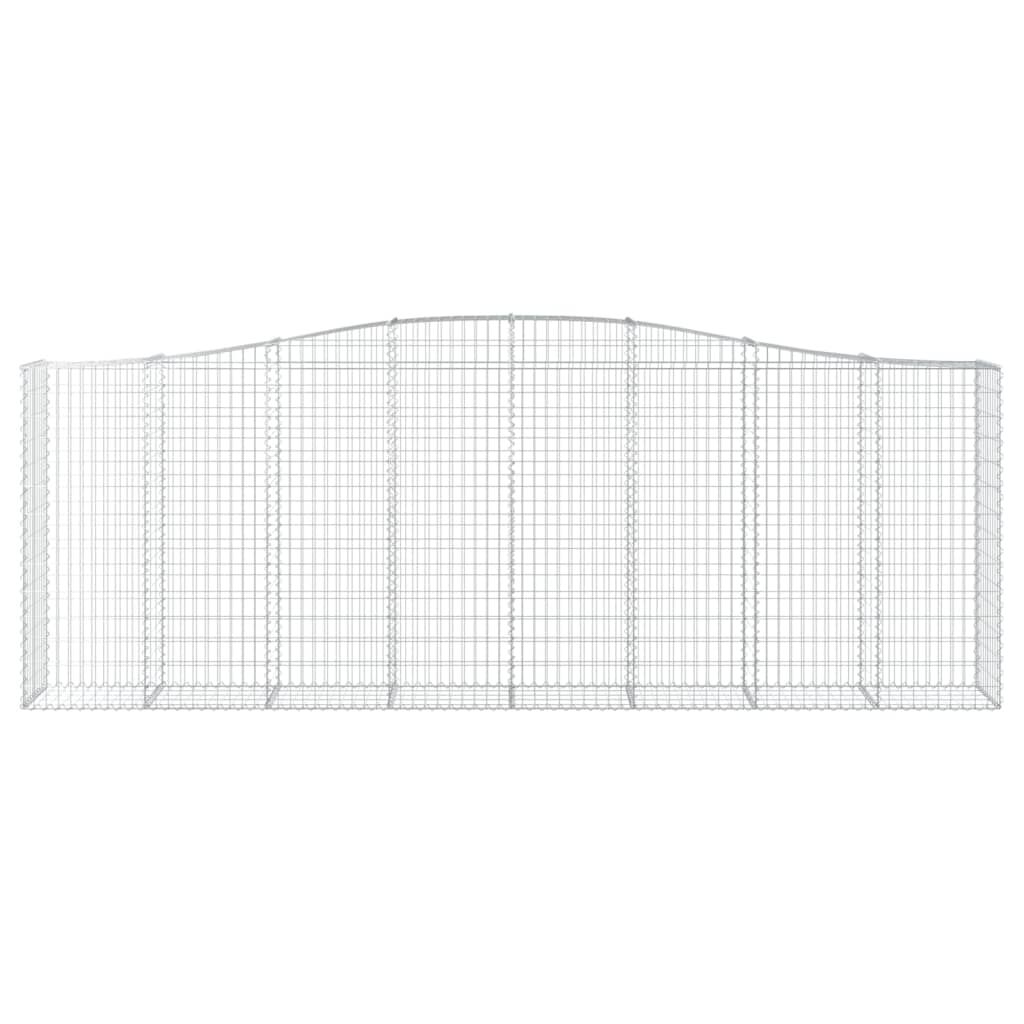 vidaXL Συρματοκιβώτια Τοξωτά 3 τεμ. 400x50x140/160 εκ. Γαλβαν. Ατσάλι
