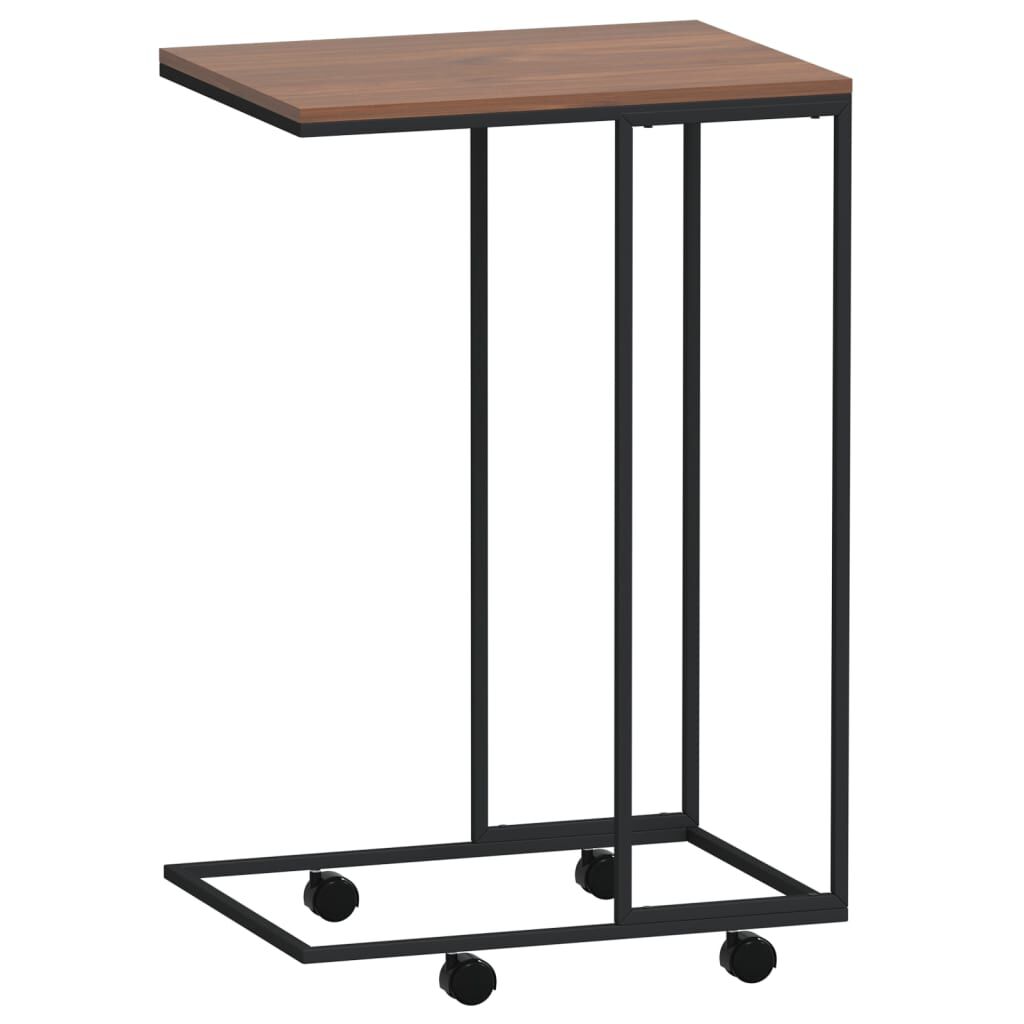 vidaXL Βοηθητικό Τραπέζι με Ρόδες Μαύρο 40x30x63,5 εκ. Επεξ. Ξύλο