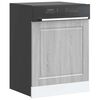 vidaXL Πίνακας πλυντηρίου πιάτων Porto Γκρι Sonoma 60x1,5x67 εκ.