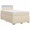 vidaXL &Kappa;&rho;&epsilon;&beta;ά&tau;&iota; Box Spring &mu;&epsilon; &Sigma;&tau;&rho;ώ&mu;&alpha; &kappa;&alpha;&iota; LED &Kappa;&rho;&epsilon;&mu; 120 x 190 cm Ύ&phi;&alpha;&sigma;&mu;&alpha;