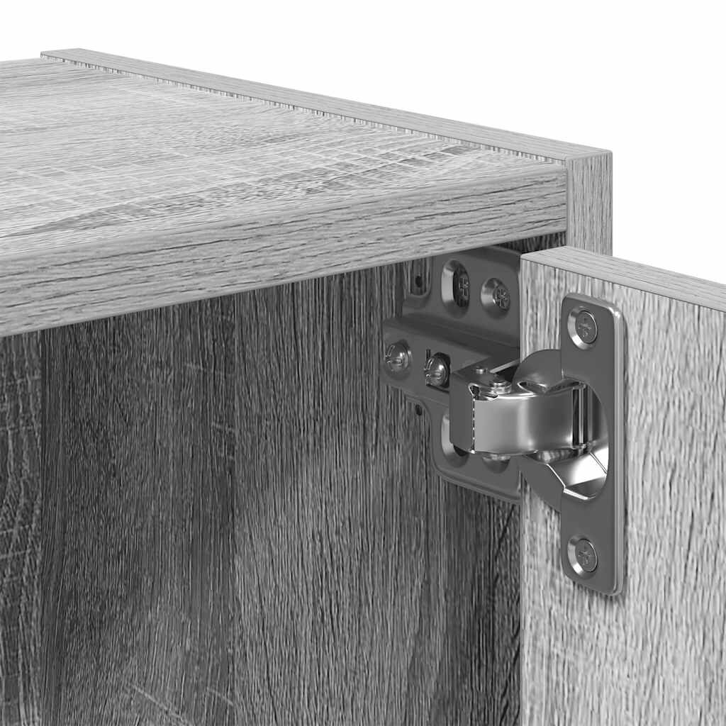 vidaXL Βιβλιοθήκη Γκρι Sonoma 40x24x52 εκ. από Επεξεργασμένο Ξύλο