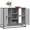 vidaXL Sideboard Γκρι Sonoma 92x35x76 cm Ξύλινο μηχανουργικό ξύλο