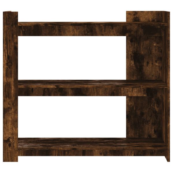 vidaXL Τραπέζι Κονσόλα Καπνιστή Δρυς 100x35x90 εκ. Επεξεργασμένο Ξύλο