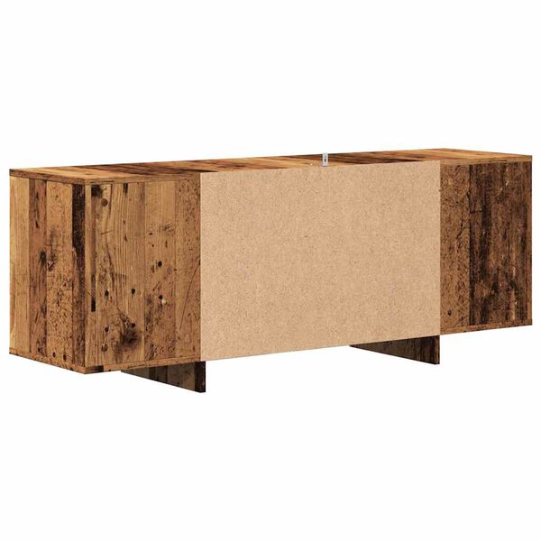 vidaXL Έπιπλο Τηλεόρασης Παλιό Ξύλο 130x35x50 εκ. από Μοριοσανίδα