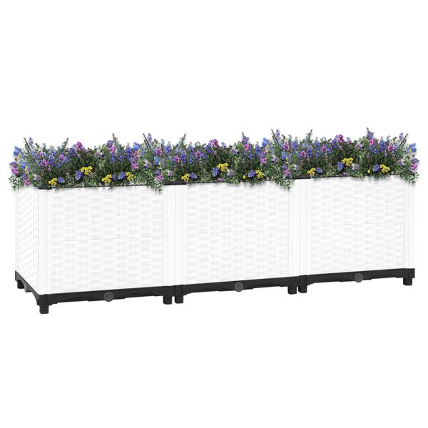 vidaXL Ζαρντινιέρα 120 x 40 x 38 εκ. από Πολυπροπυλένιο