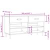 vidaXL Παπουτσοθήκη Καφέ Δρυς 102 x 35 x 55 εκ. από Επεξεργασμένο Ξύλο
