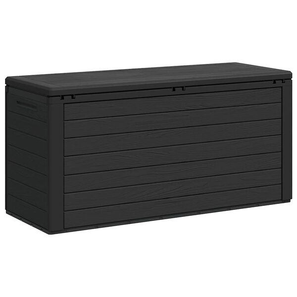 vidaXL Μπαούλο Αποθήκευσης Κήπου Ανθρακί 116 x 44 x 55 εκ.