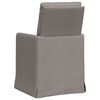 vidaXL Καρέκλες φαγητού 2 pcs Taupe 57 x 67 x 98 εκ ύφασμα
