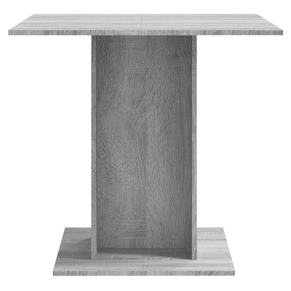 vidaXL Τραπεζαρία Γκρι Sonoma 80x80x75 εκ. από Επεξεργασμένο Ξύλο
