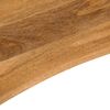vidaXL Επιφάνεια Γραφείου Καμπύλη 110x80x2,5 εκ Μασίφ Ακατ. Μάνγκο