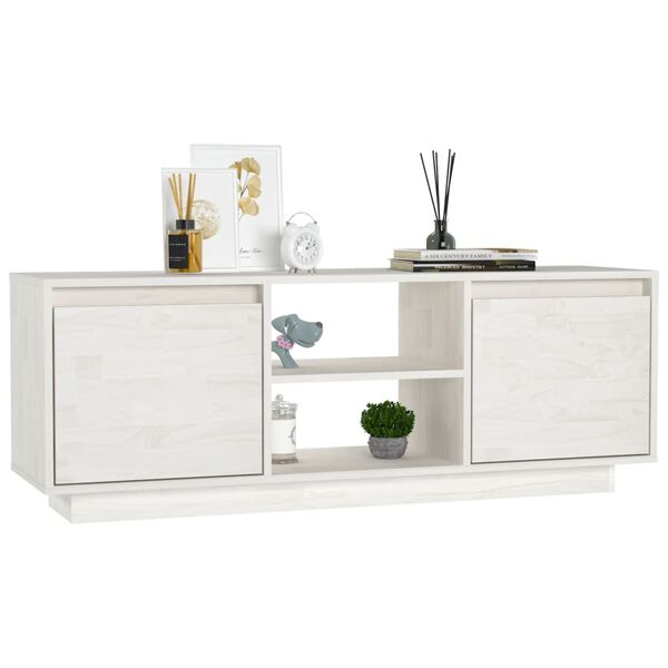 vidaXL Έπιπλο Τηλεόρασης 110 x 30 x 40 εκ. από Μασίφ Ξύλο Πεύκου