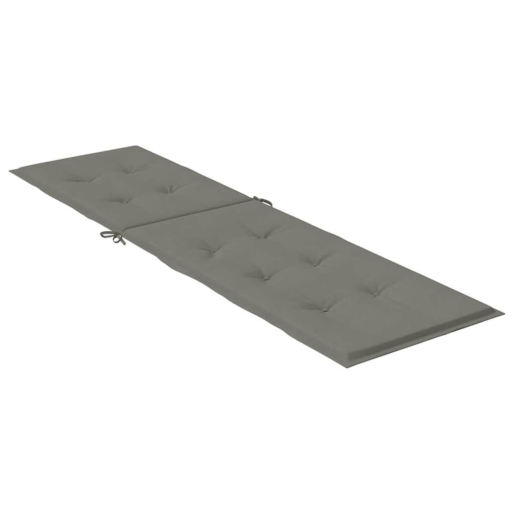 vidaXL Μαξιλάρι Σεζλόνγκ Σκούρο Γκρι (75+105) x 50 x 4 εκ. Υφασμάτινη