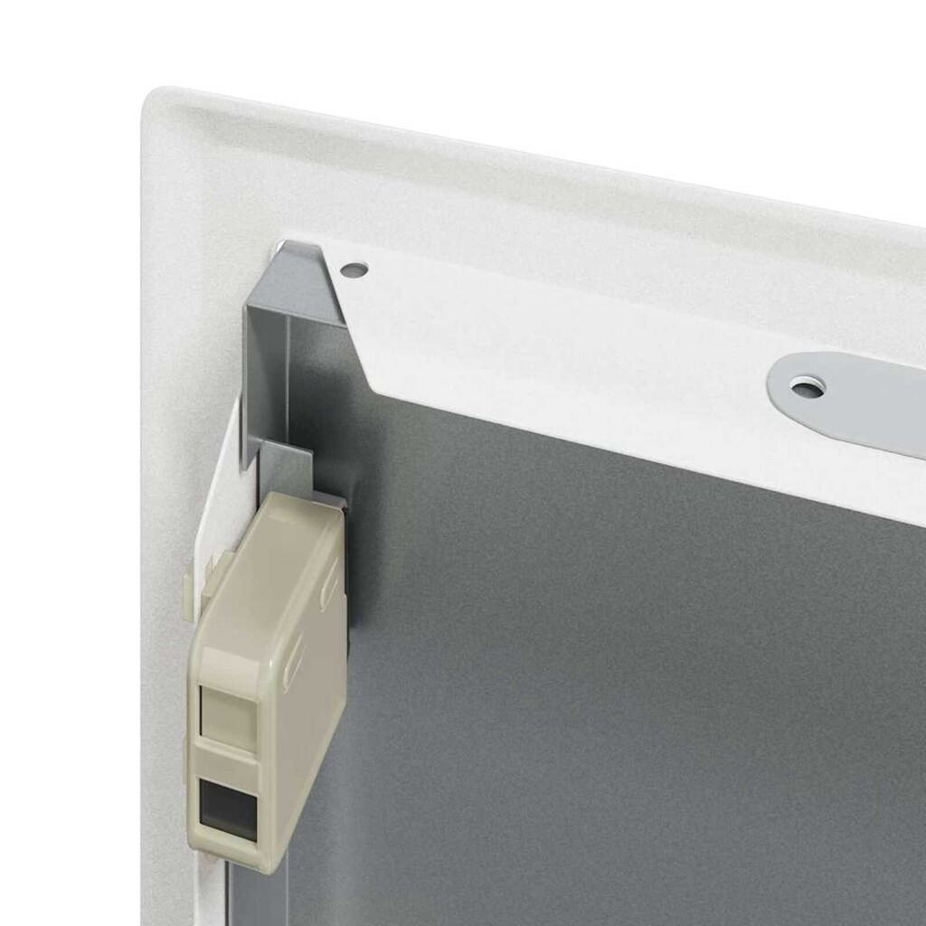 vidaXL Πάνελ Πρόσβασης 2 pcs Λευκό 20 x 20 cm Ατσάλι