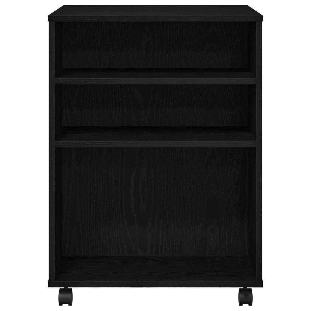 vidaXL Κάβα Αποθήκευσης Μαύρη Βελανιδιά 60x53x72,5 εκ Επεξεργασμένο Ξύλο