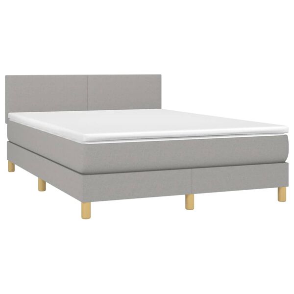 vidaXL &Kappa;&rho;&epsilon;&beta;ά&tau;&iota; Boxspring &mu;&epsilon; &Sigma;&tau;&rho;ώ&mu;&alpha; &Alpha;&nu;&omicron;&iota;&chi;&tau;ό &Gamma;&kappa;&rho;&iota; 140x200 &epsilon;&kappa;. &Upsilon;&phi;&alpha;&sigma;&mu;ά&tau;&iota;&nu;&omicron;