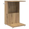 vidaXL &Tau;&rho;&alpha;&pi;&epsilon;&zeta;ά&kappa;&iota; &Pi;&lambda;&epsilon;&upsilon;&rho;ά&sigmaf; &mu;&epsilon; &tau;&rho;&omicron;&chi;&omicron;ύ&sigmaf; Artisan Oak 40 x 35 x 60 &epsilon;&kappa;.
