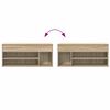 Πάγκος παπουτσιών vidaXL Sonoma Oak 102x30,5x45 cm Κατασκευασμένο ξύλο